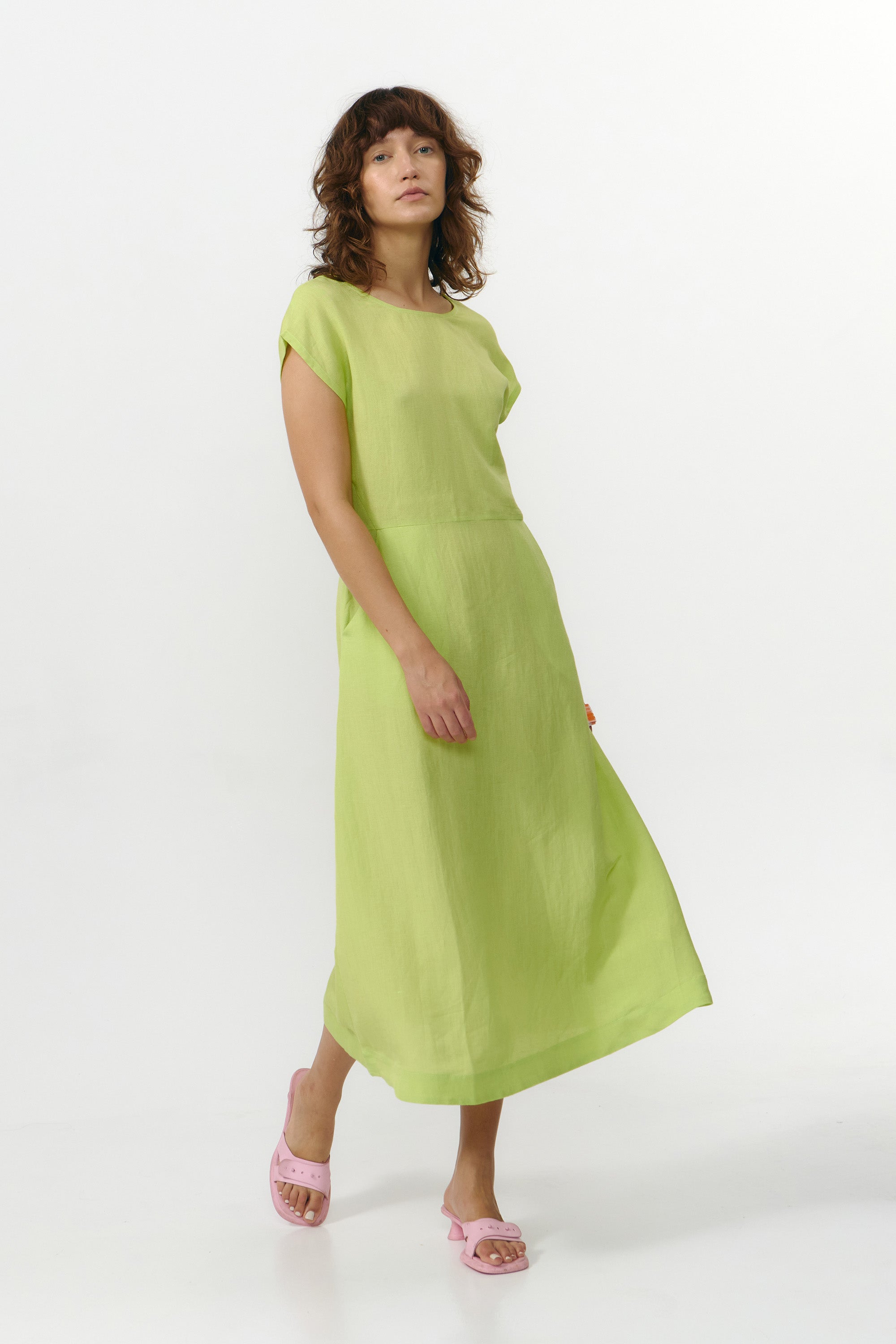 TINTO DRESS APPLE GREEN