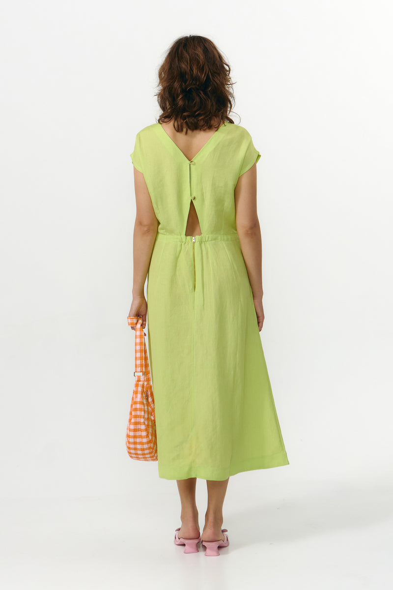 TINTO DRESS APPLE GREEN