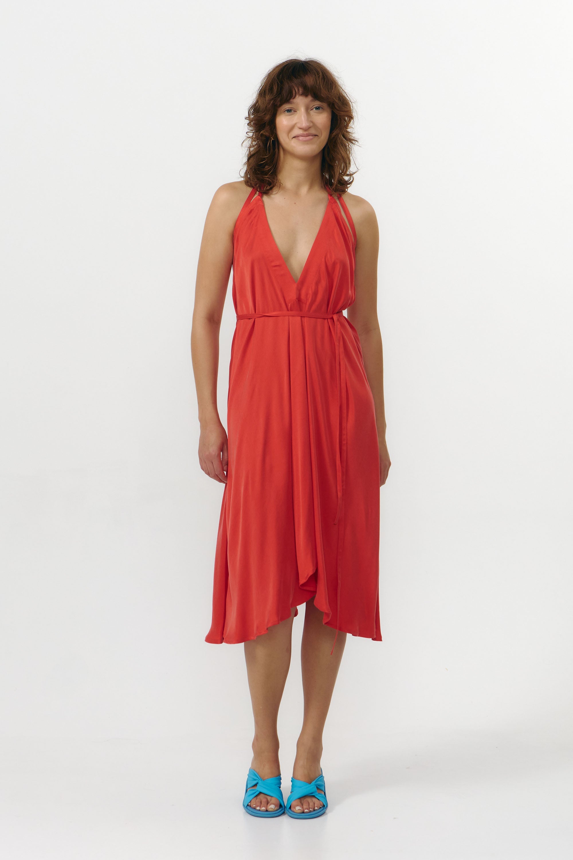 MP DRESS SHORT CUPRO RED