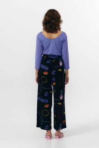 PANTALONES HATTA DE VISCOSA PRINT HOLIDAY