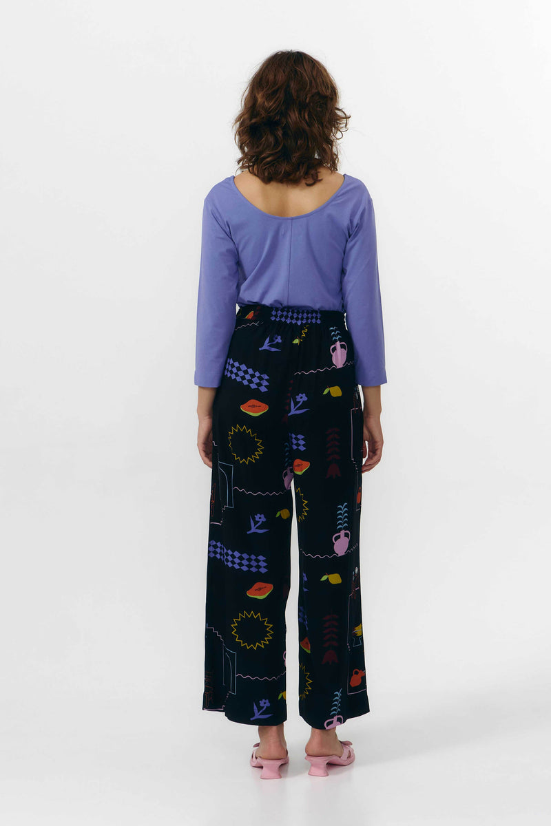 HATTA PANTS VISCOSE PRINT HOLIDAY