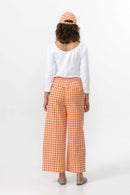 SANTA PANTS CHECK ORANGE