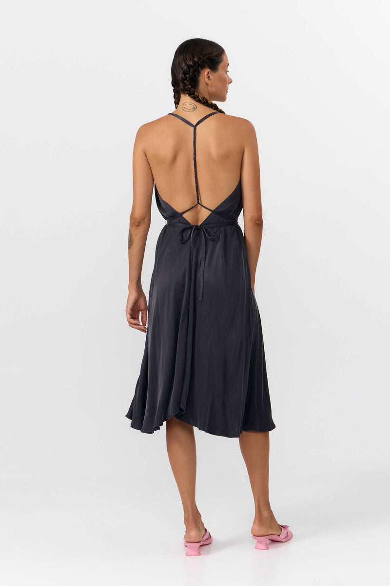 MP DRESS SHORT CUPRO DARK GREY