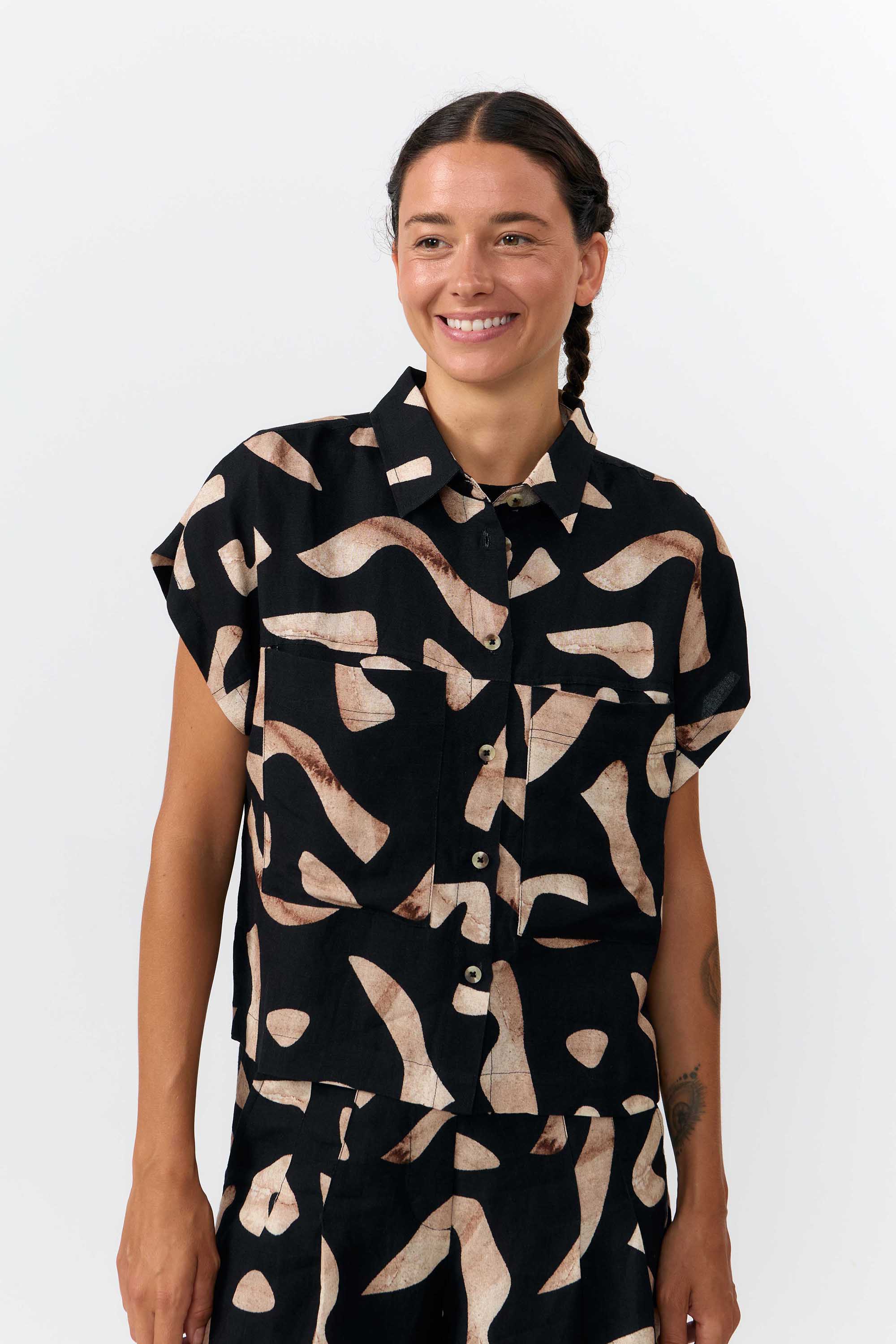 CAMISA AMUR PRINT STONES