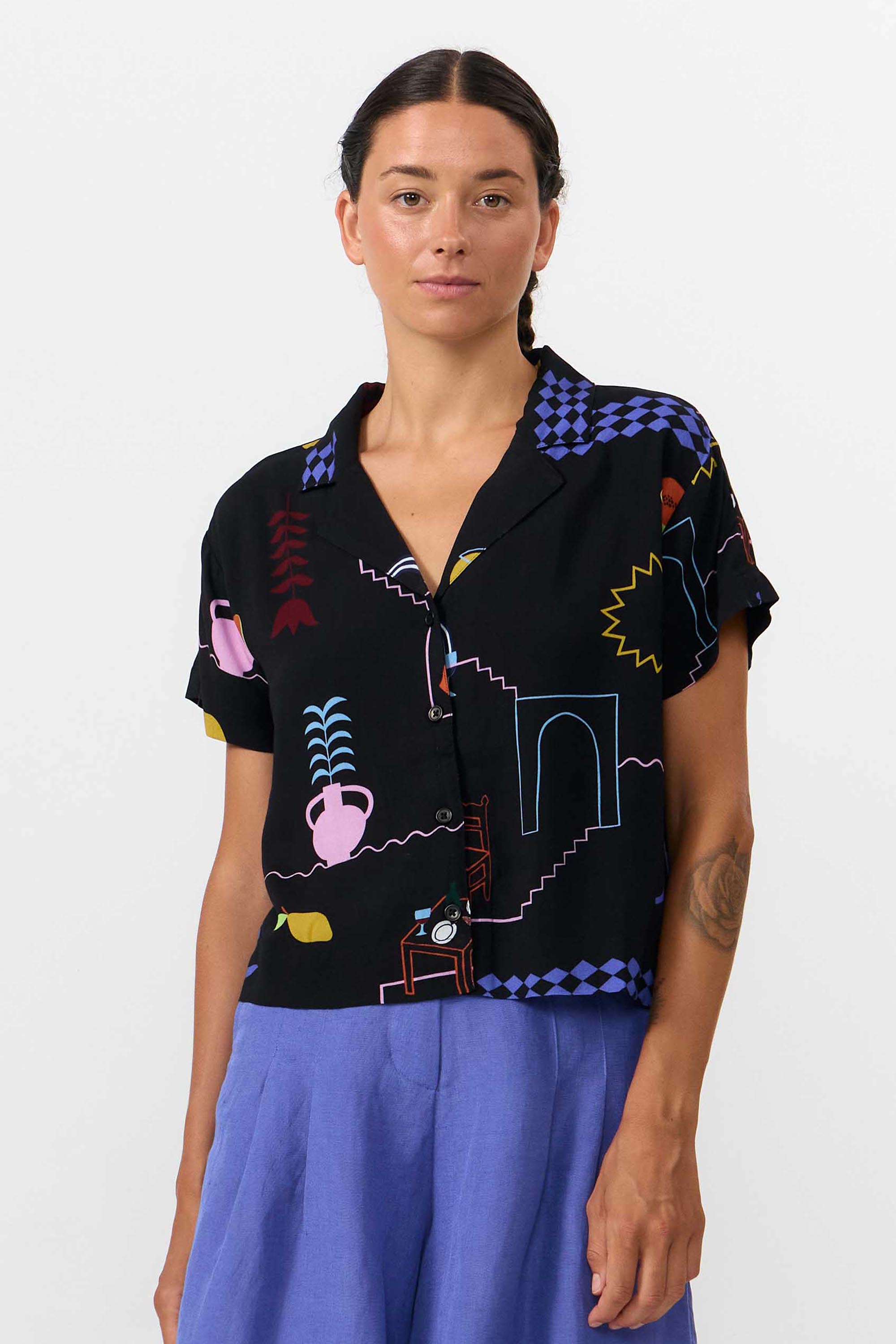 CAMISA NYASA PRINT HOLIDAY