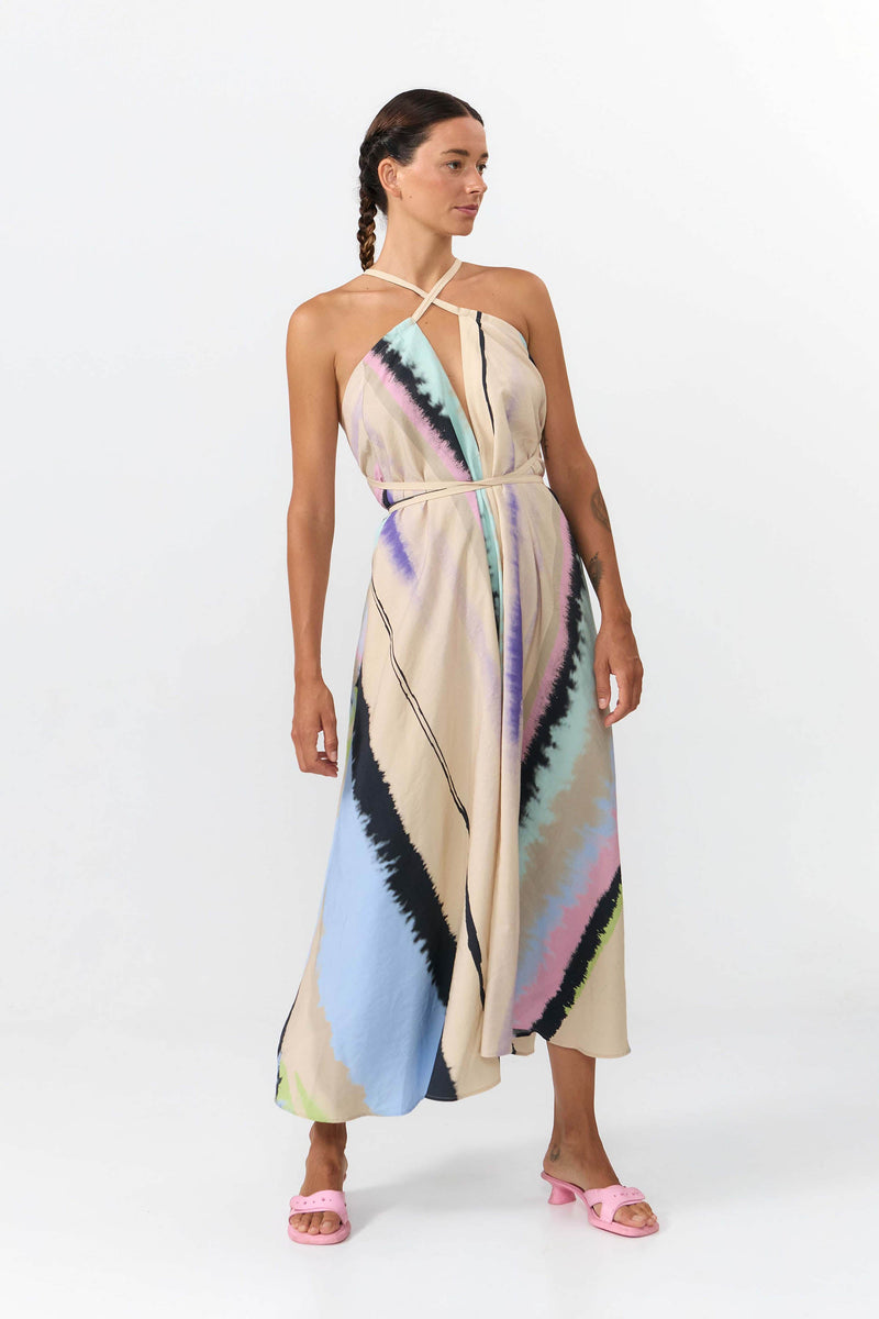 MP DRESS LONG PRINT ONES