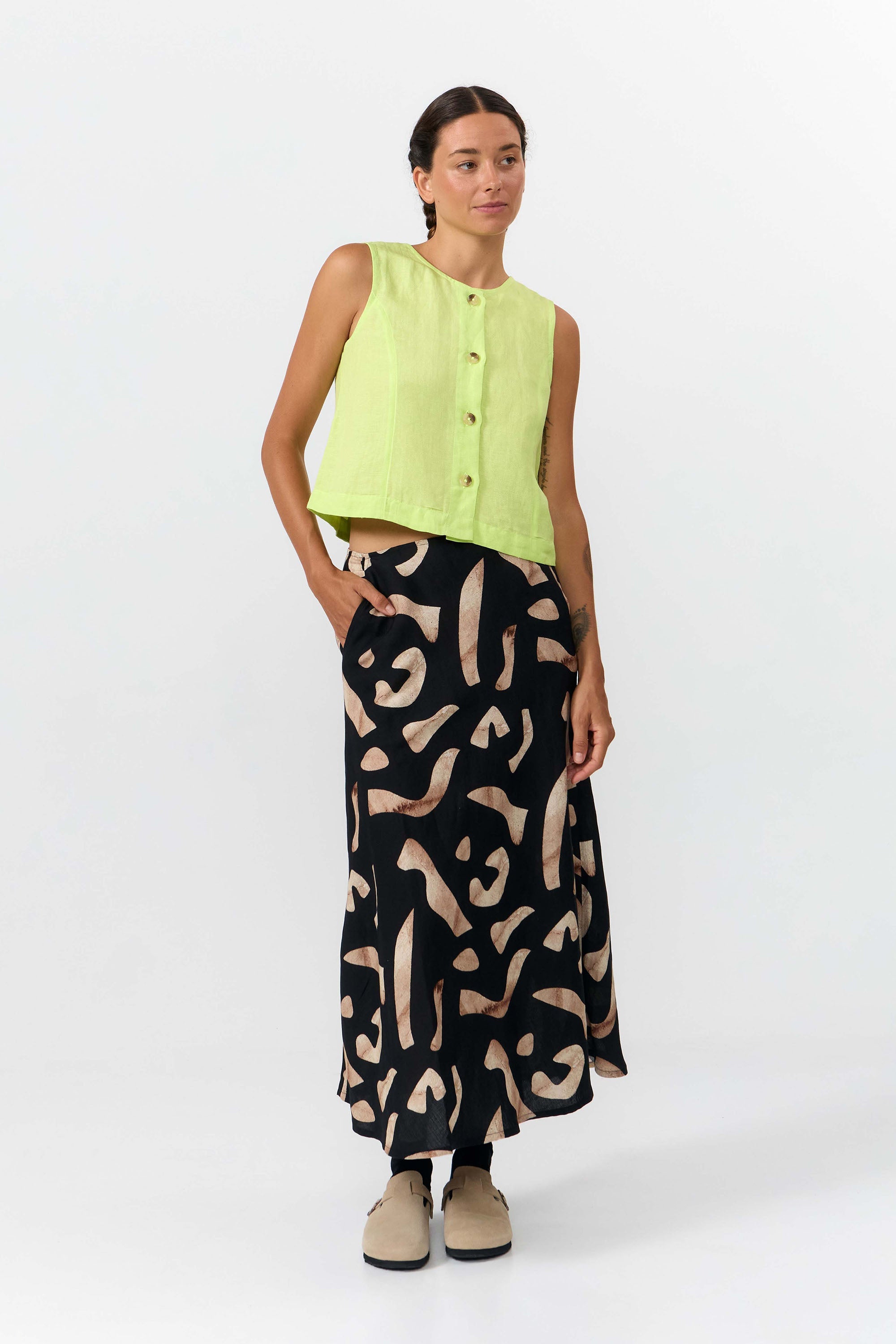 FALDA BELEN PRINT STONES
