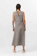 TOP ARUBA CHECK GREY