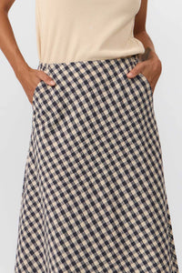 BELEN SKIRT CHECK GREY