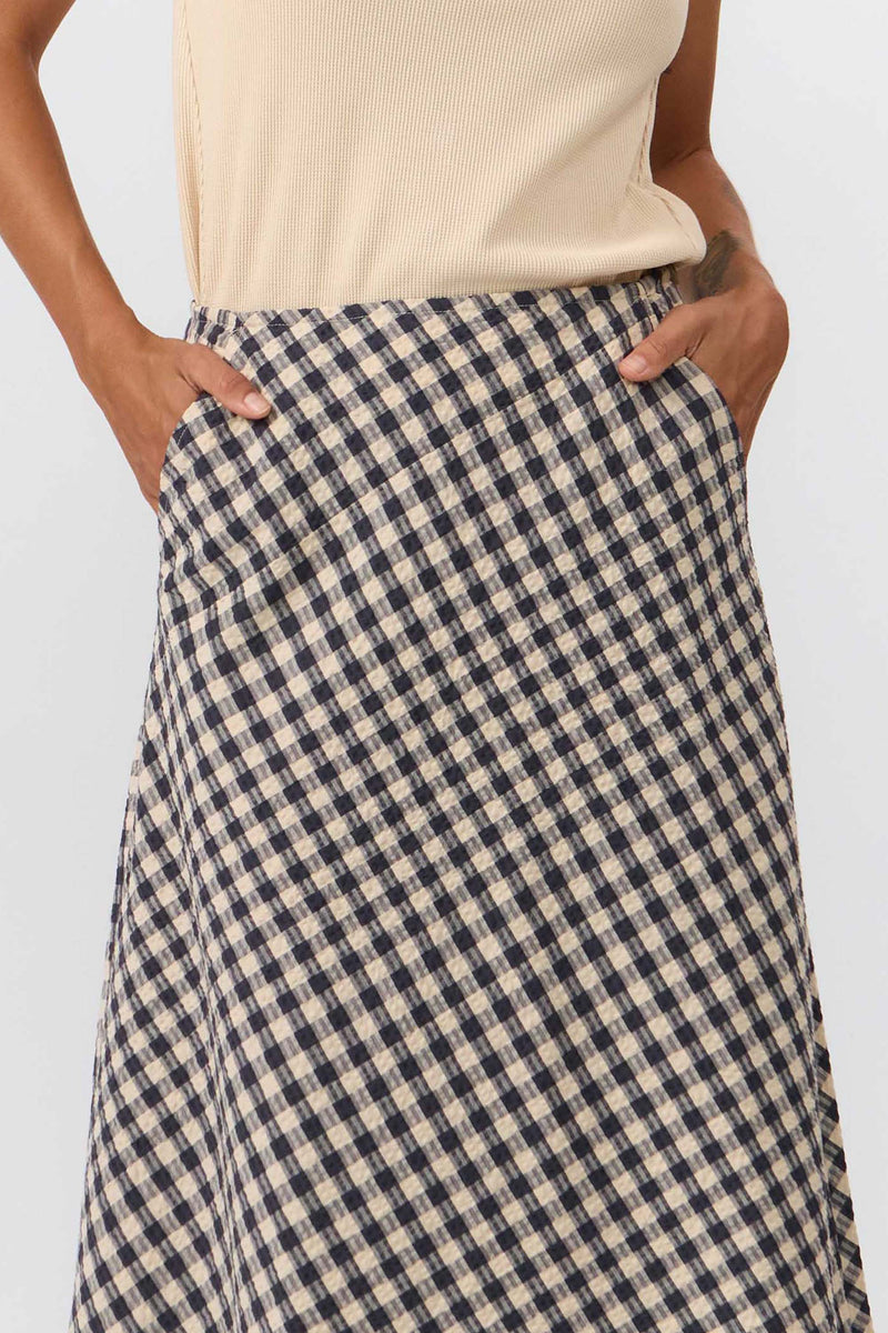 BELEN SKIRT CHECK GREY