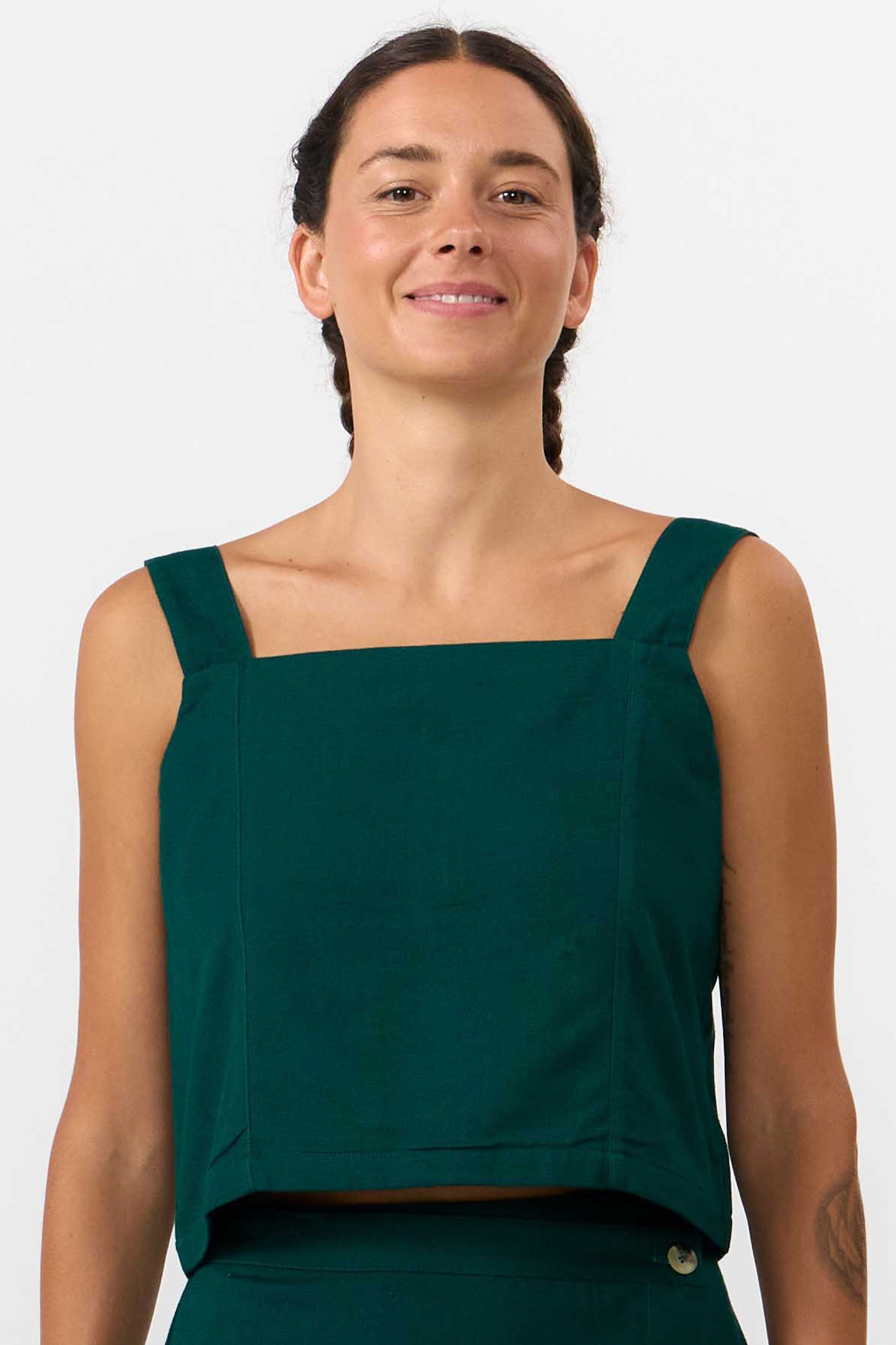 TOP ODIEL DEEP GREEN