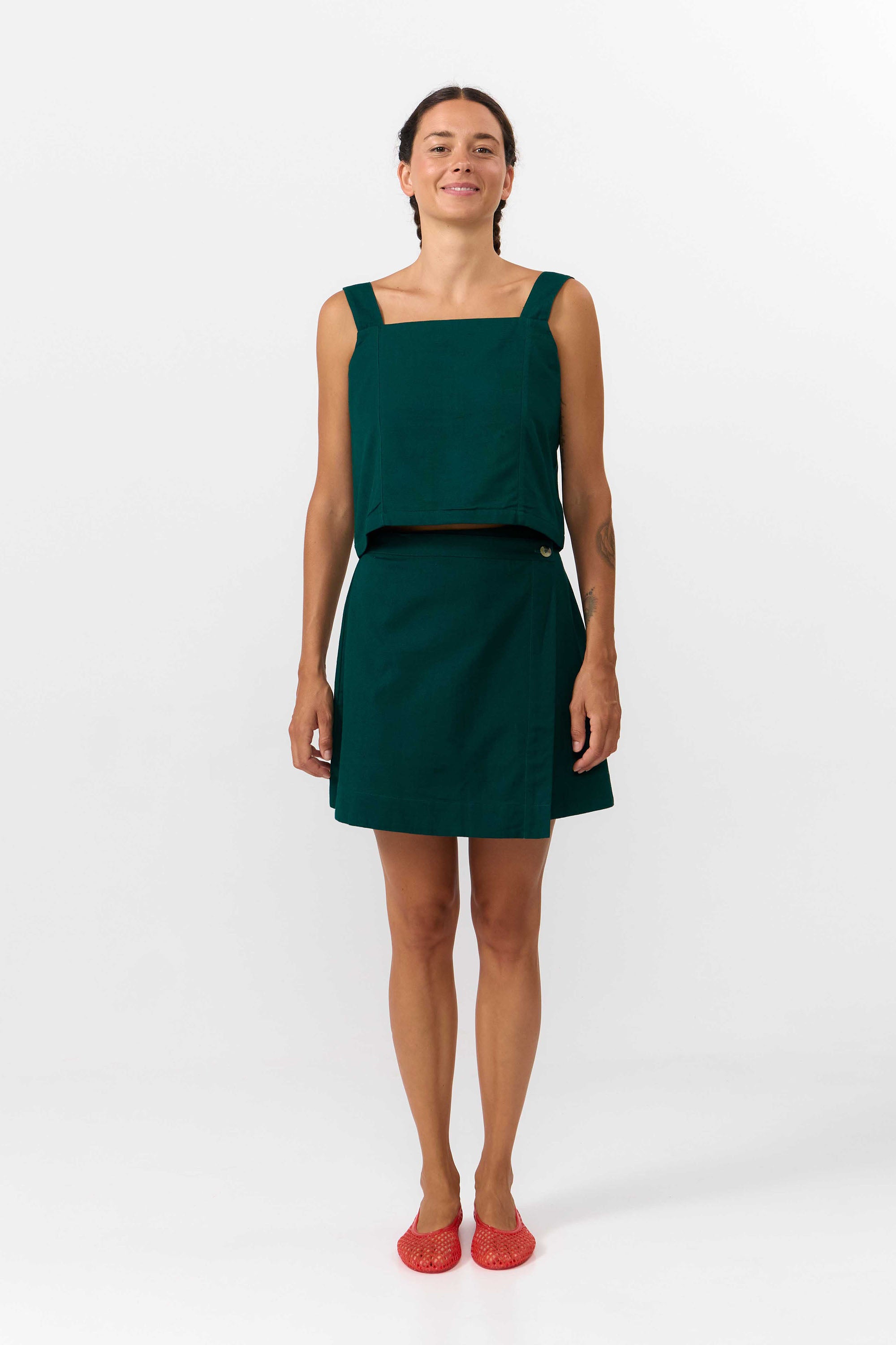 TOP ODIEL DEEP GREEN