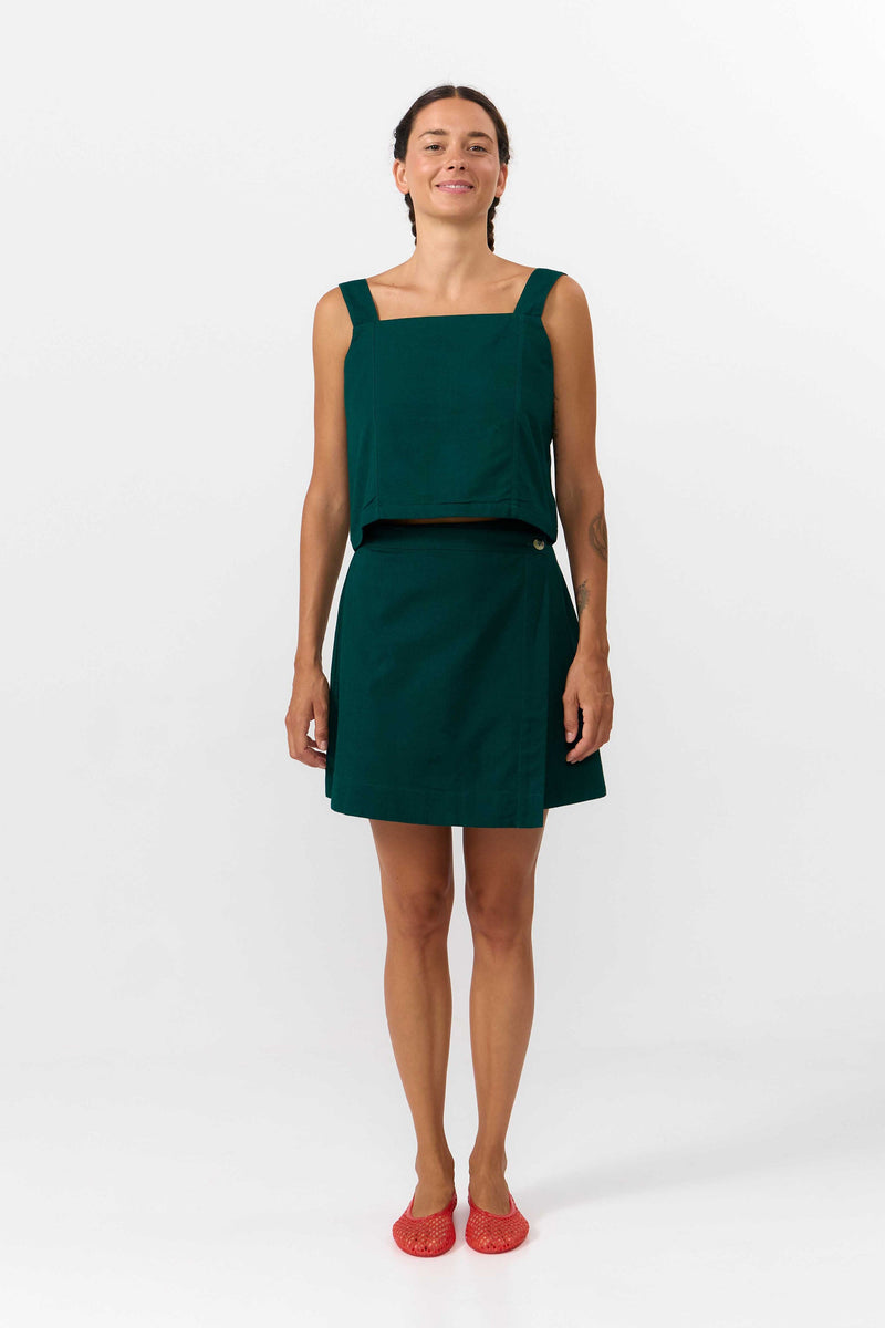 ODIEL TOP DEEP GREEN