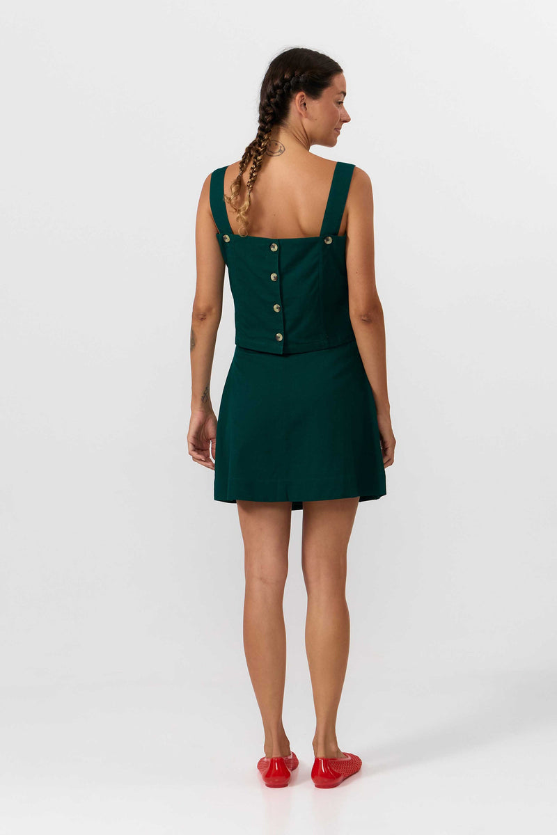 POLO SKIRT DEEP GREEN