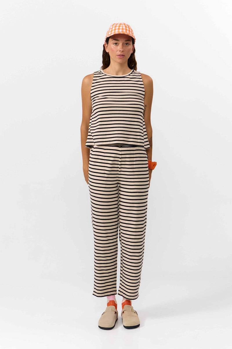 SIL TOP STRIPES BLACK