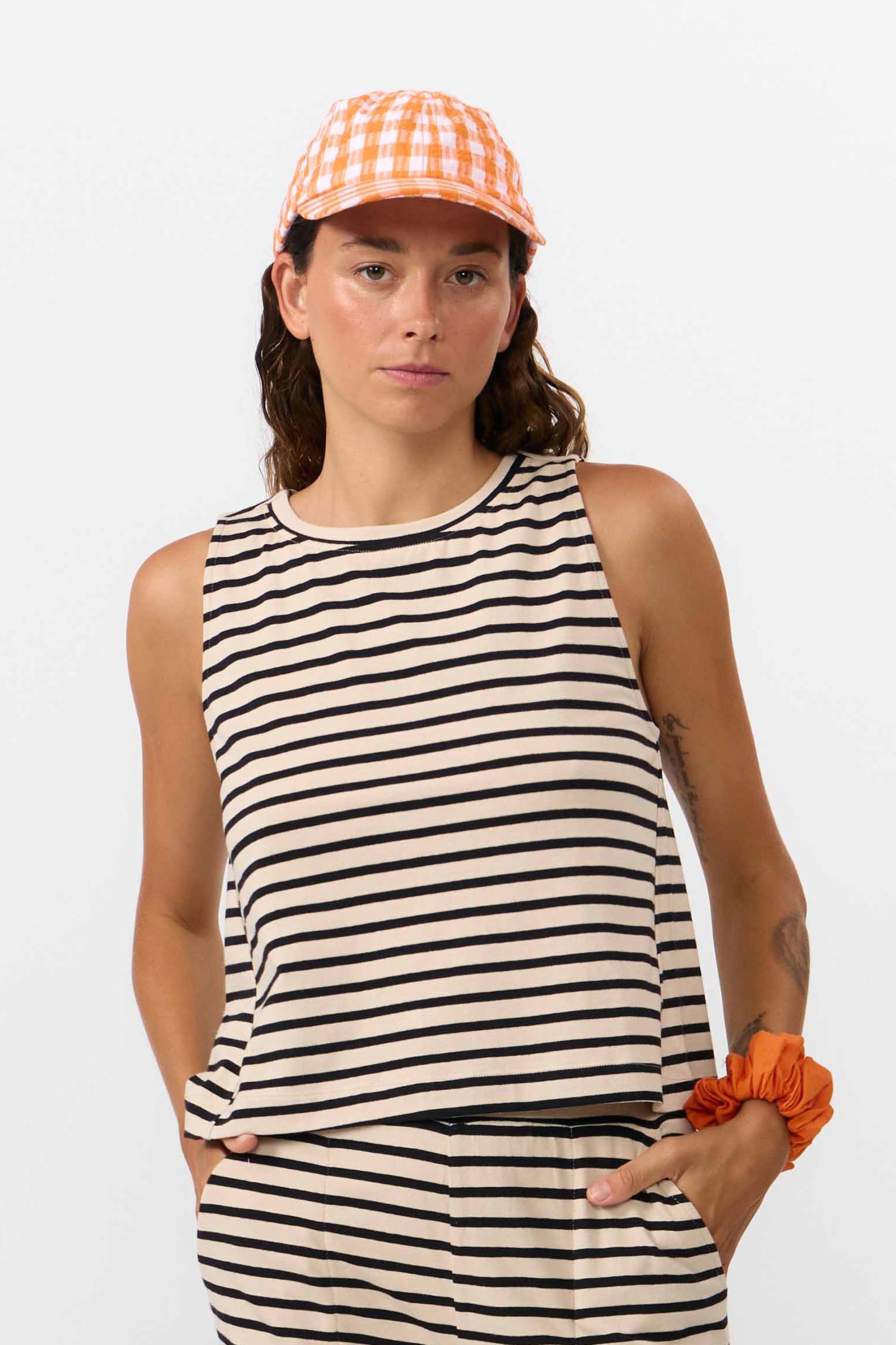 TOP SIL STRIPES BLACK