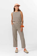MORGON PANTS STRIPES BLACK