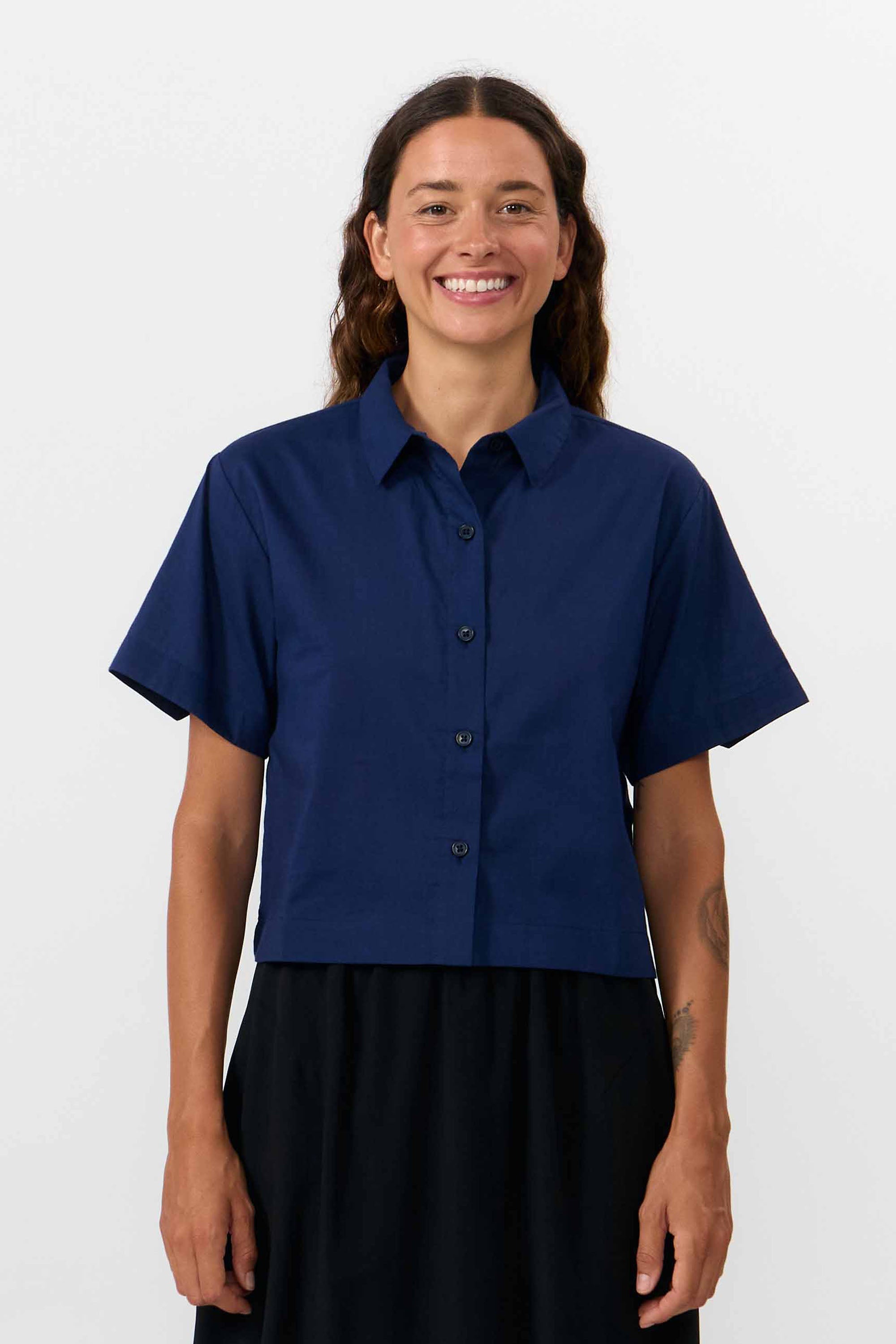 CAMISA VALLES DARK BLUE