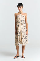 MP SHORT VISCOSE LINEN PRINT FAUNA