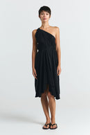 VESTIDO MULTIPOSICIÓN CORTO CUPRO BLACK