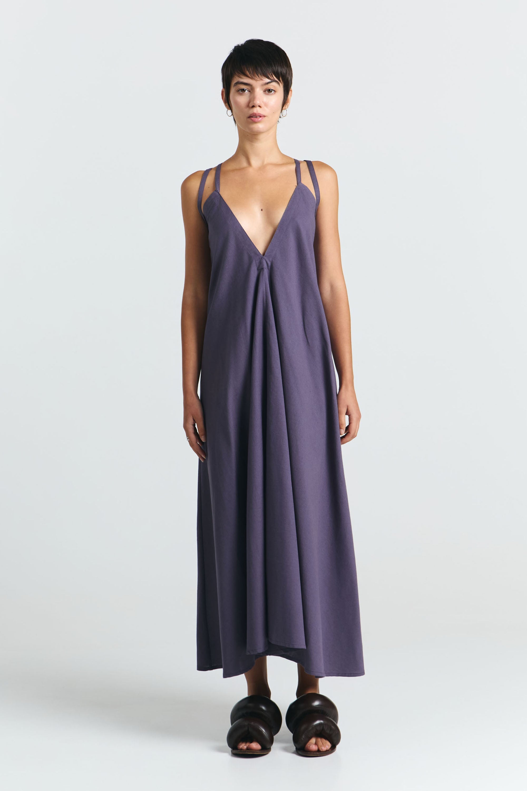 MP MIDI COTTON LINEN GREY