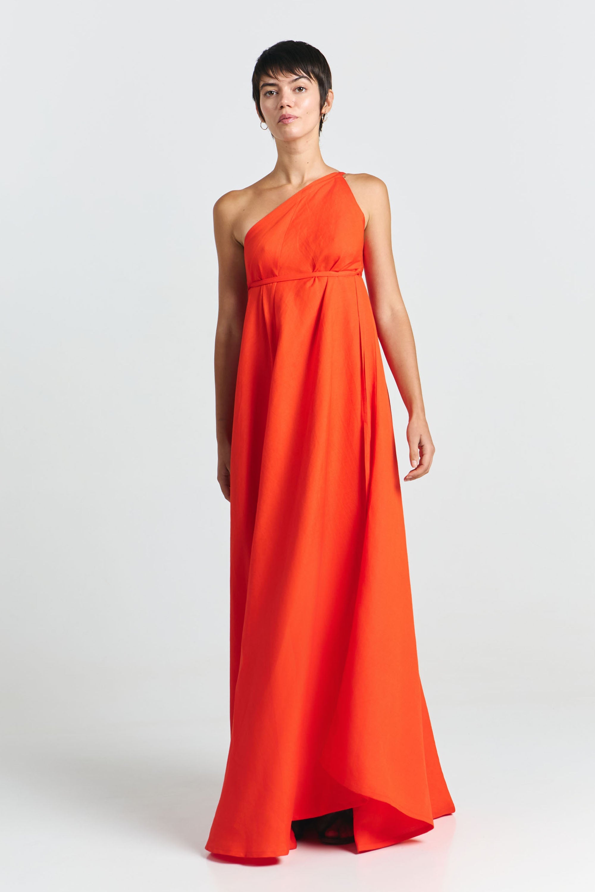 MP LONG VISCOSE LINEN RED