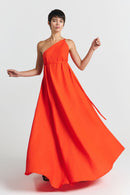 MP LONG VISCOSE LINEN RED