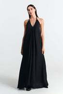 MP LONG VISCOSE LINEN BLACK