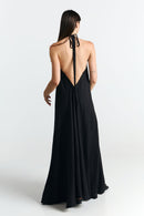 MP LONG VISCOSE LINEN BLACK
