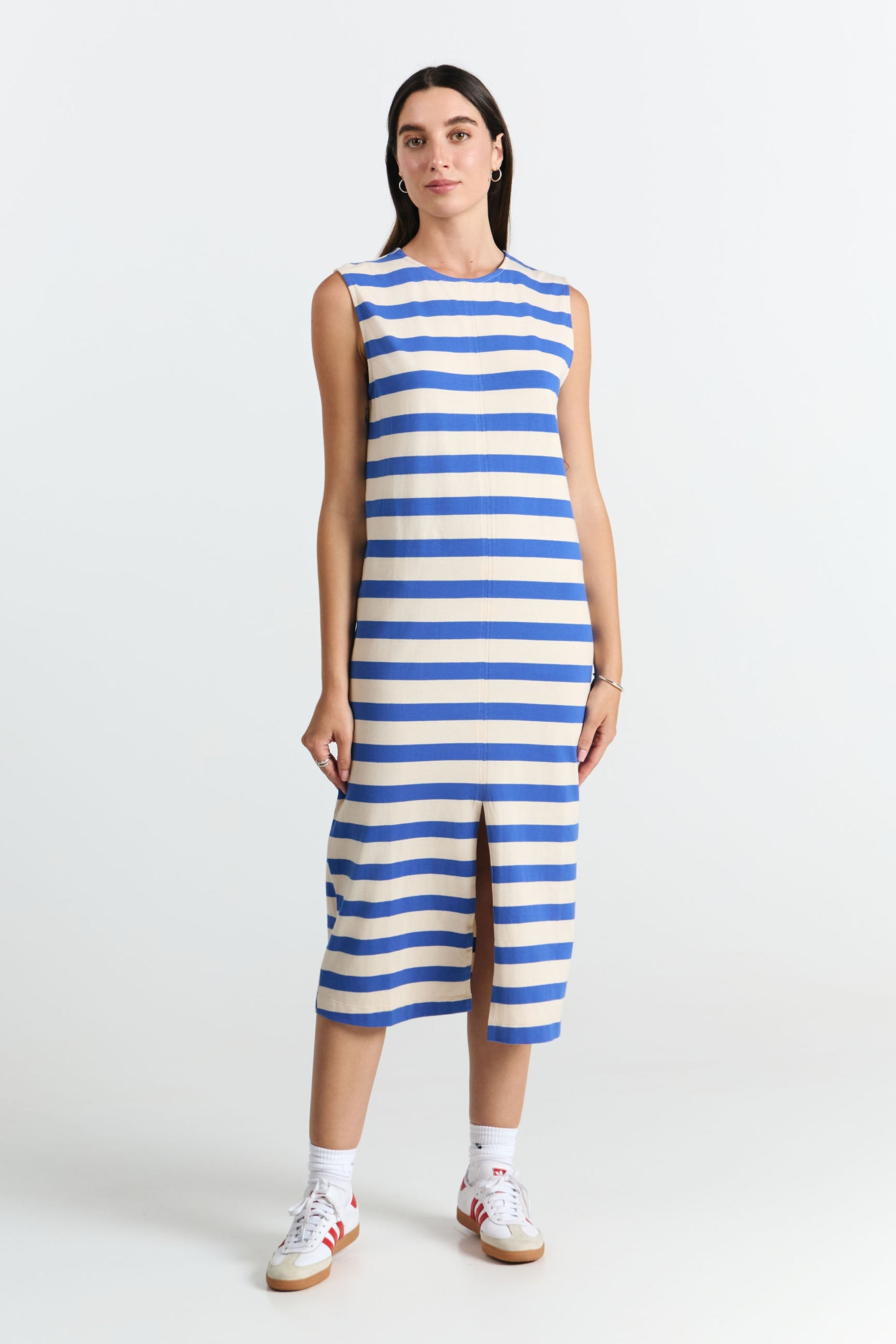 VESTIDO SAYULA BLUE STRIPES