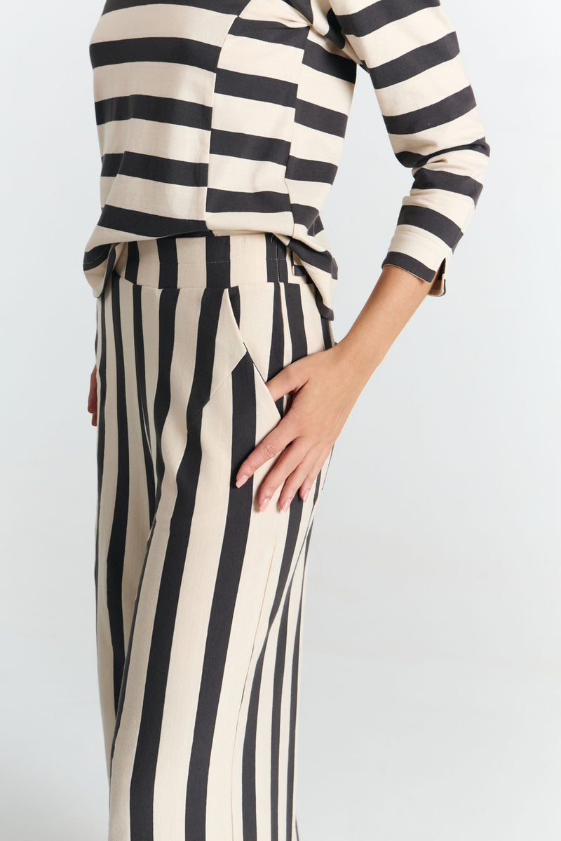 PALAU PANTS BLACK STRIPES