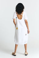 VESTIDO BANES EMBROIDERY WHITE