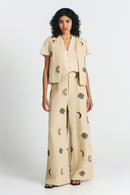 PANTALONES RANDA EMBROIDERY BEIGE