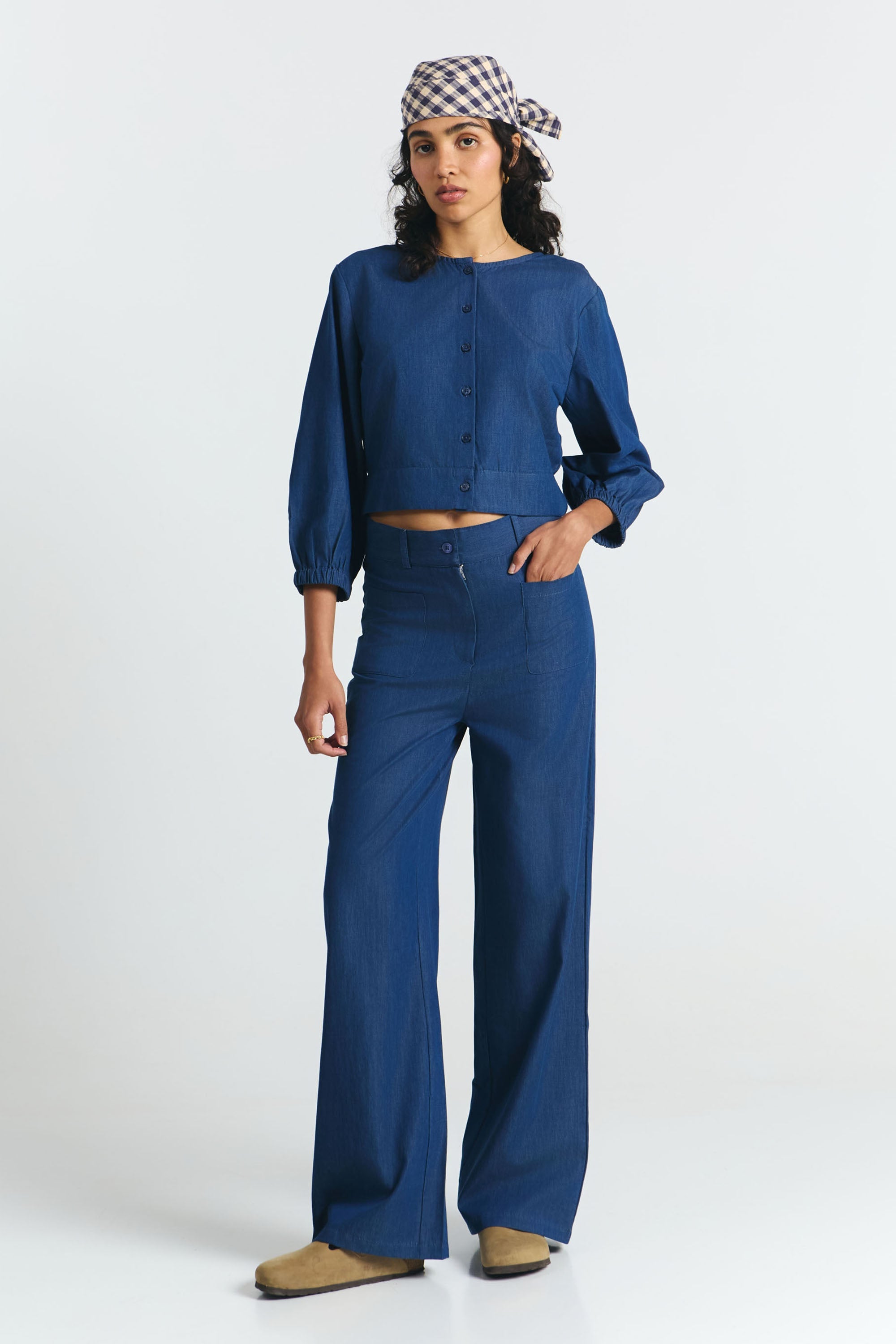 XALAPA BLOUSE DENIM