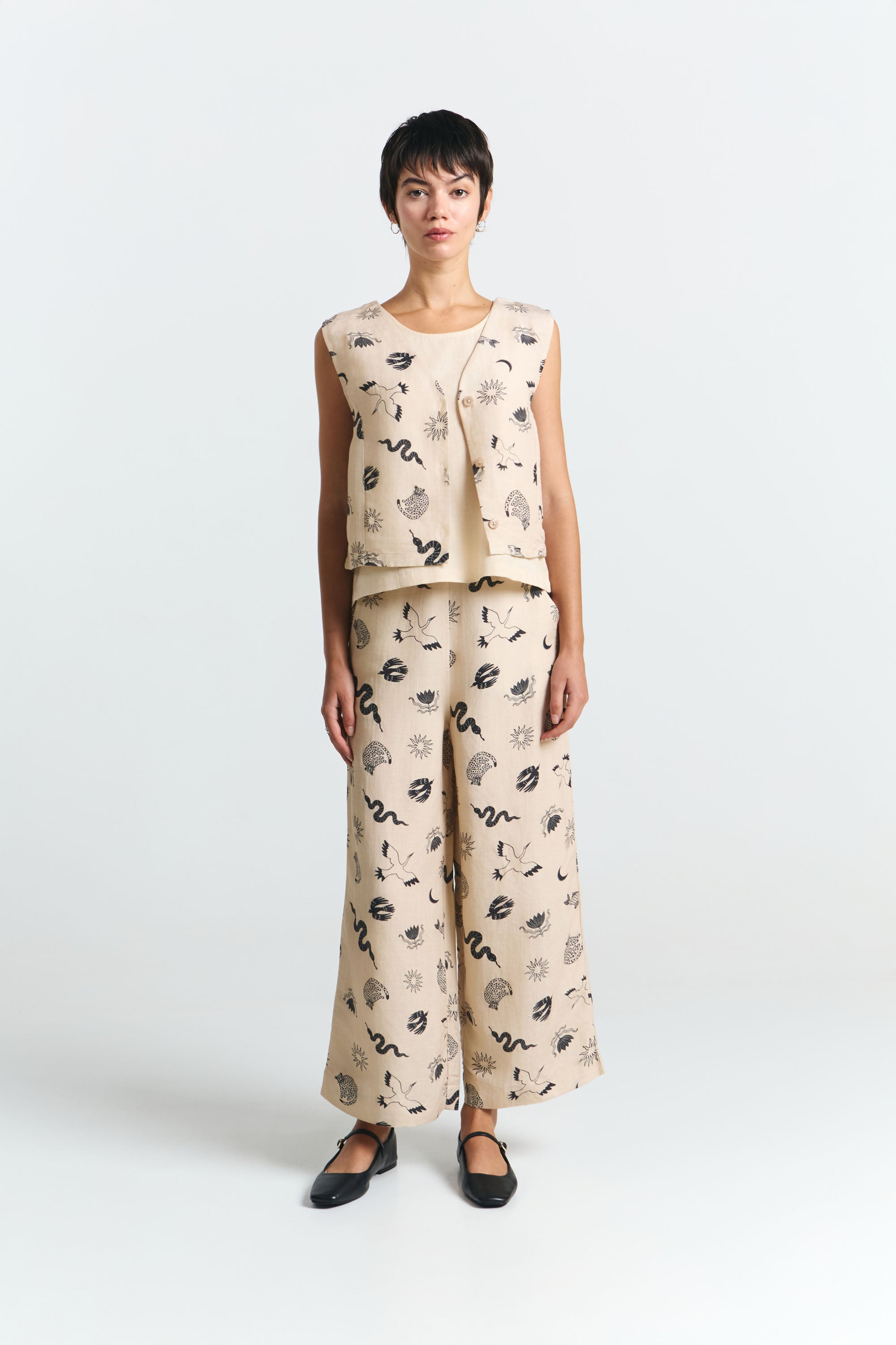 CHALECO AZUAH PRINT FAUNA