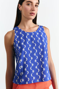 YARI TOP PRINT MOON