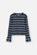 TEMPE BLOUSE CHECK MUSTARD
