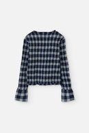 TEMPE BLOUSE CHECK MUSTARD