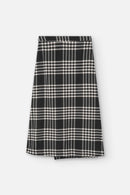 TOMIR SKIRT FLANNEL CHECK BLACK