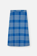 TOMIR SKIRT FLANNEL CHECK BLUE
