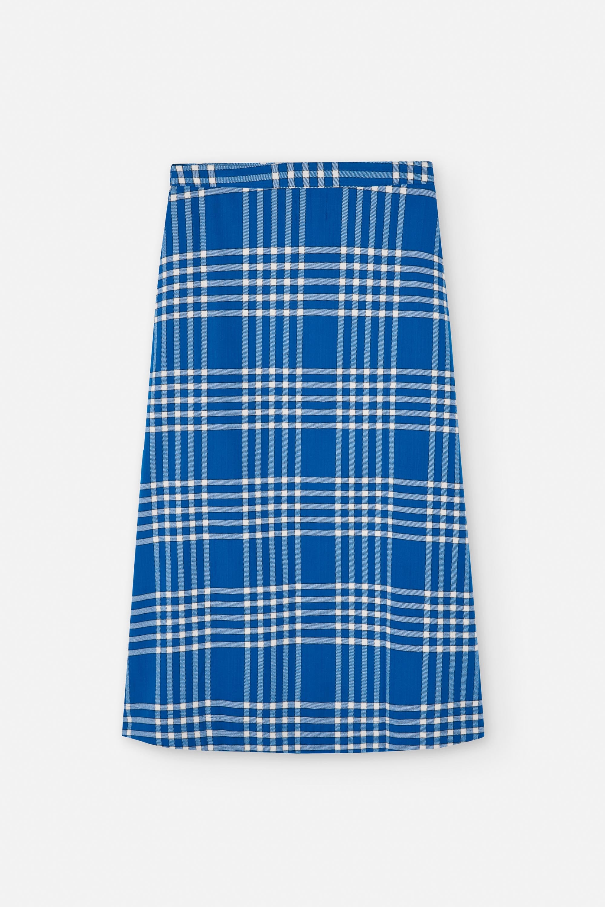 TOMIR SKIRT FLANNEL CHECK BLUE