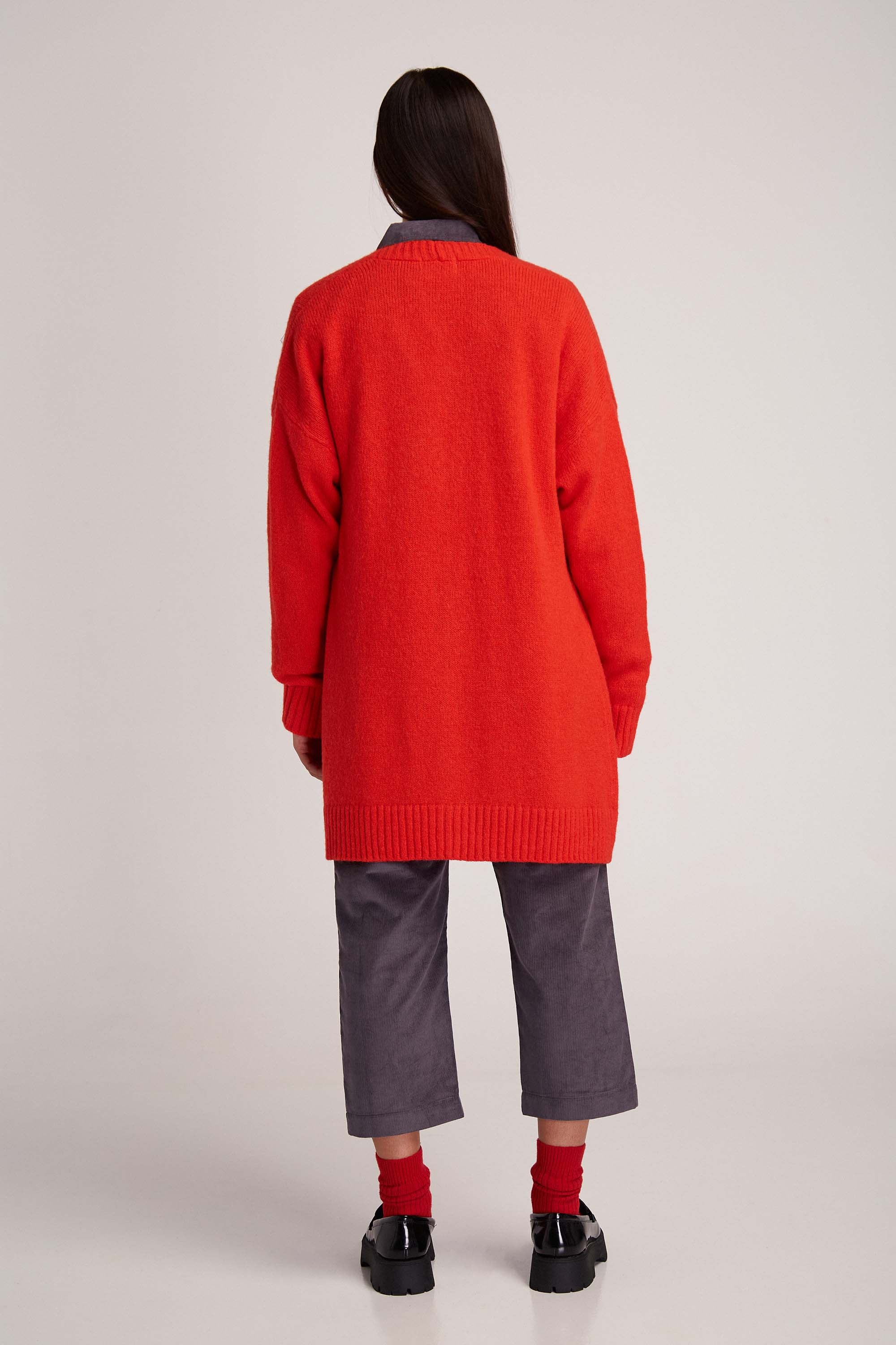 ABI CARDIGAN RED