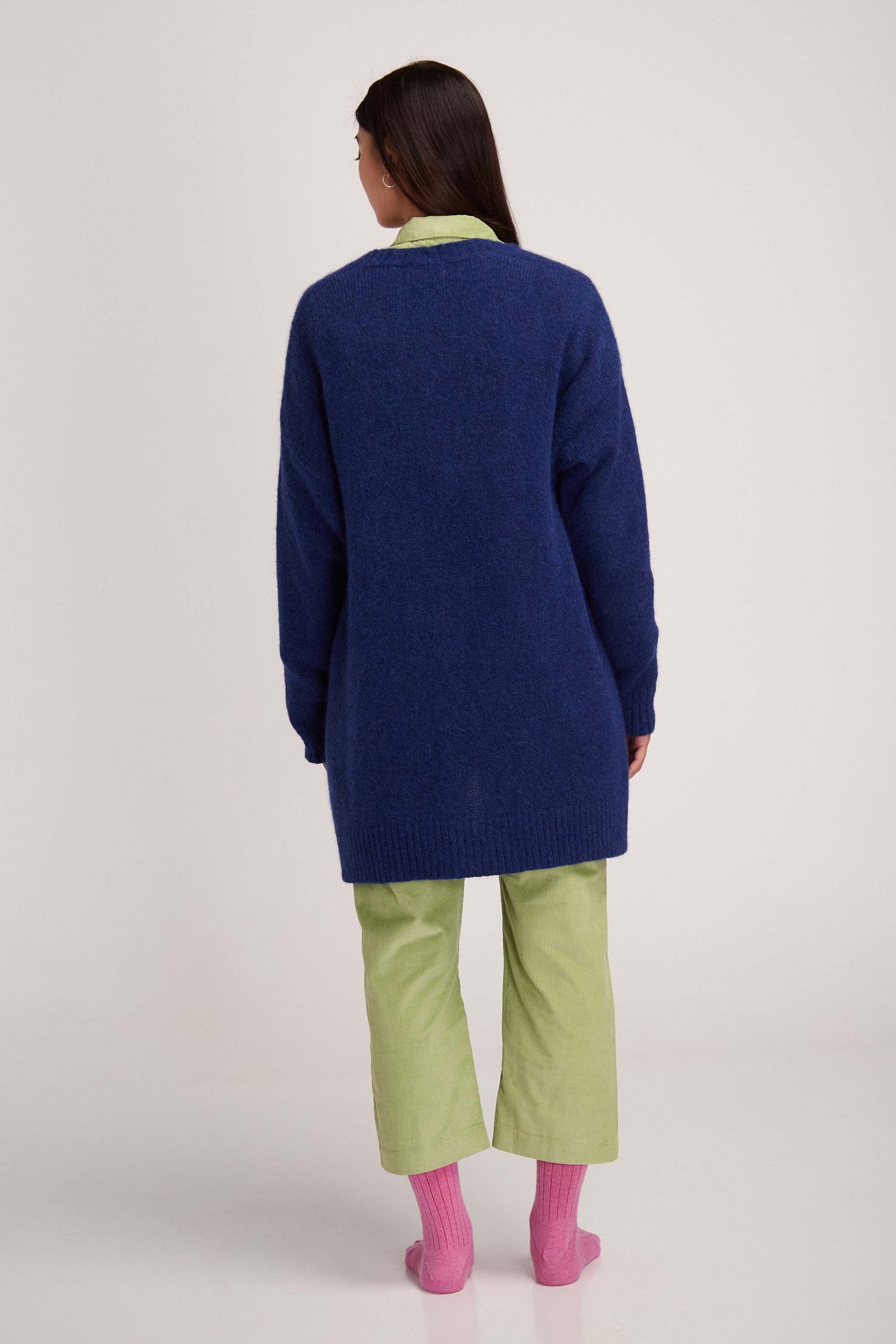 ABI CARDIGAN DARK BLUE
