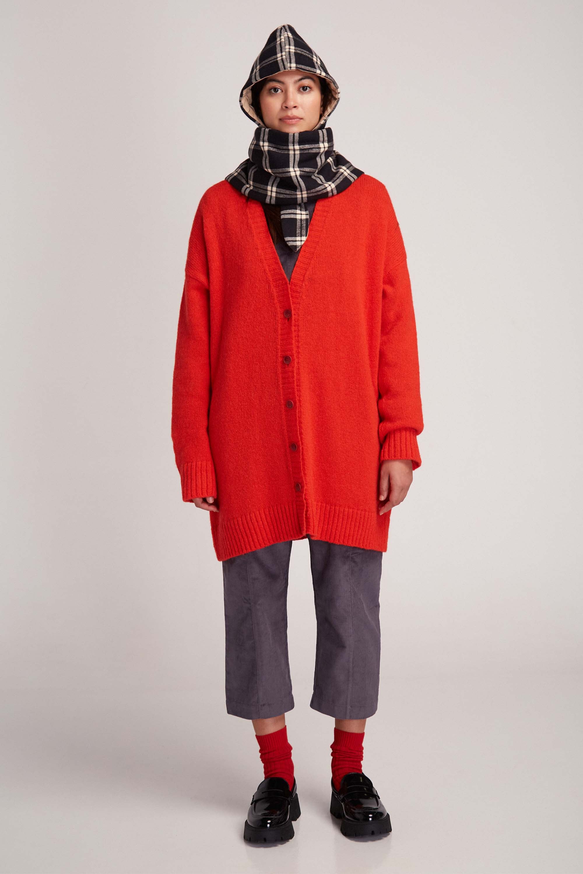 ABI CARDIGAN RED
