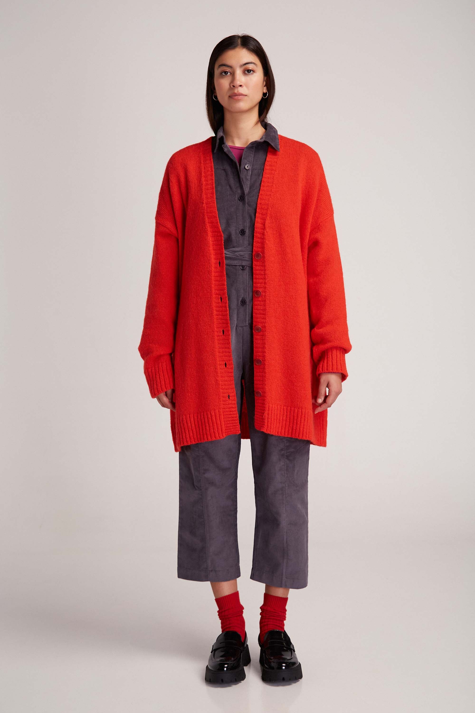 ABI CARDIGAN RED