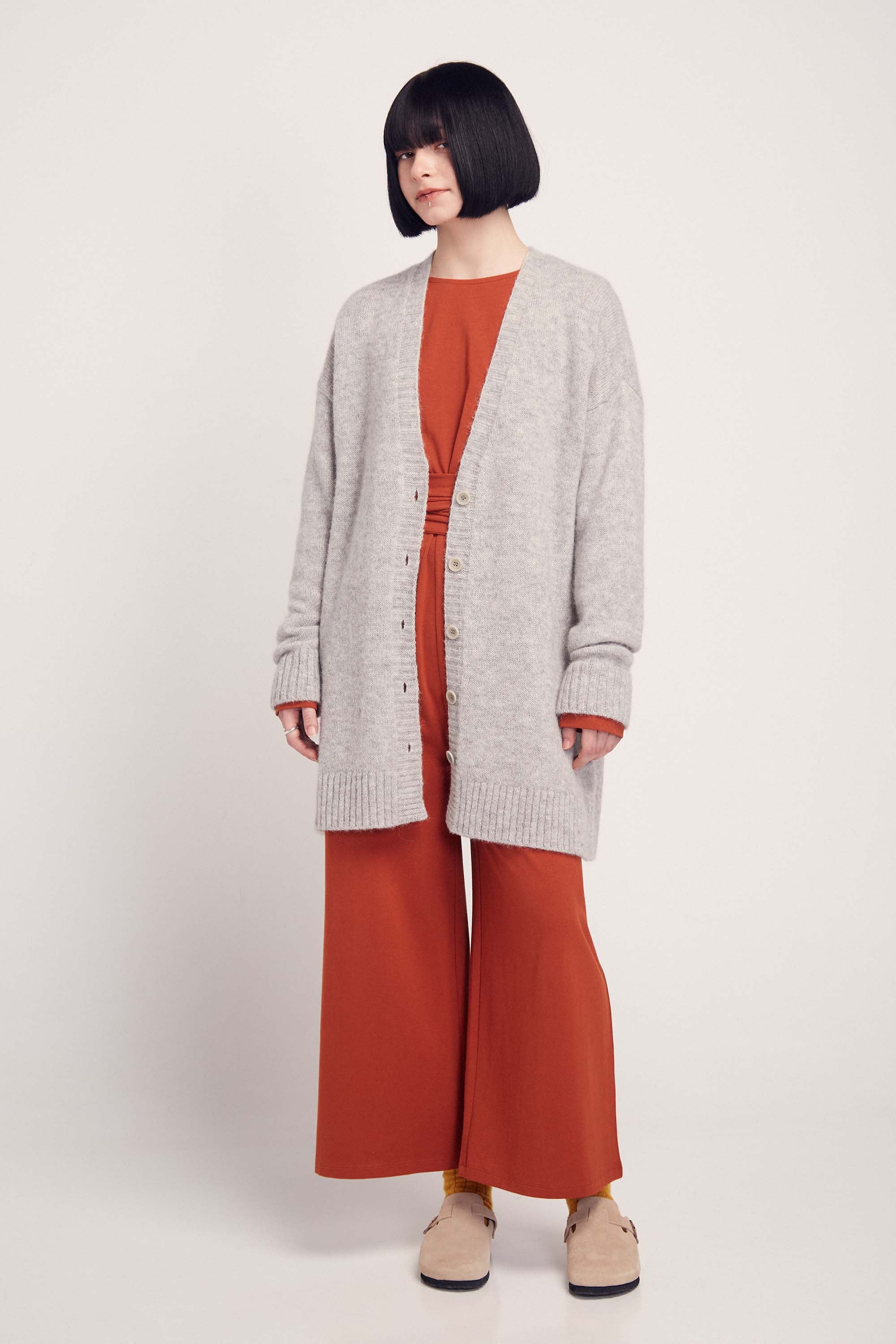 ABI CARDIGAN LIGHT GREY