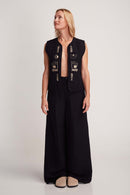 ANETO VEST BLACK