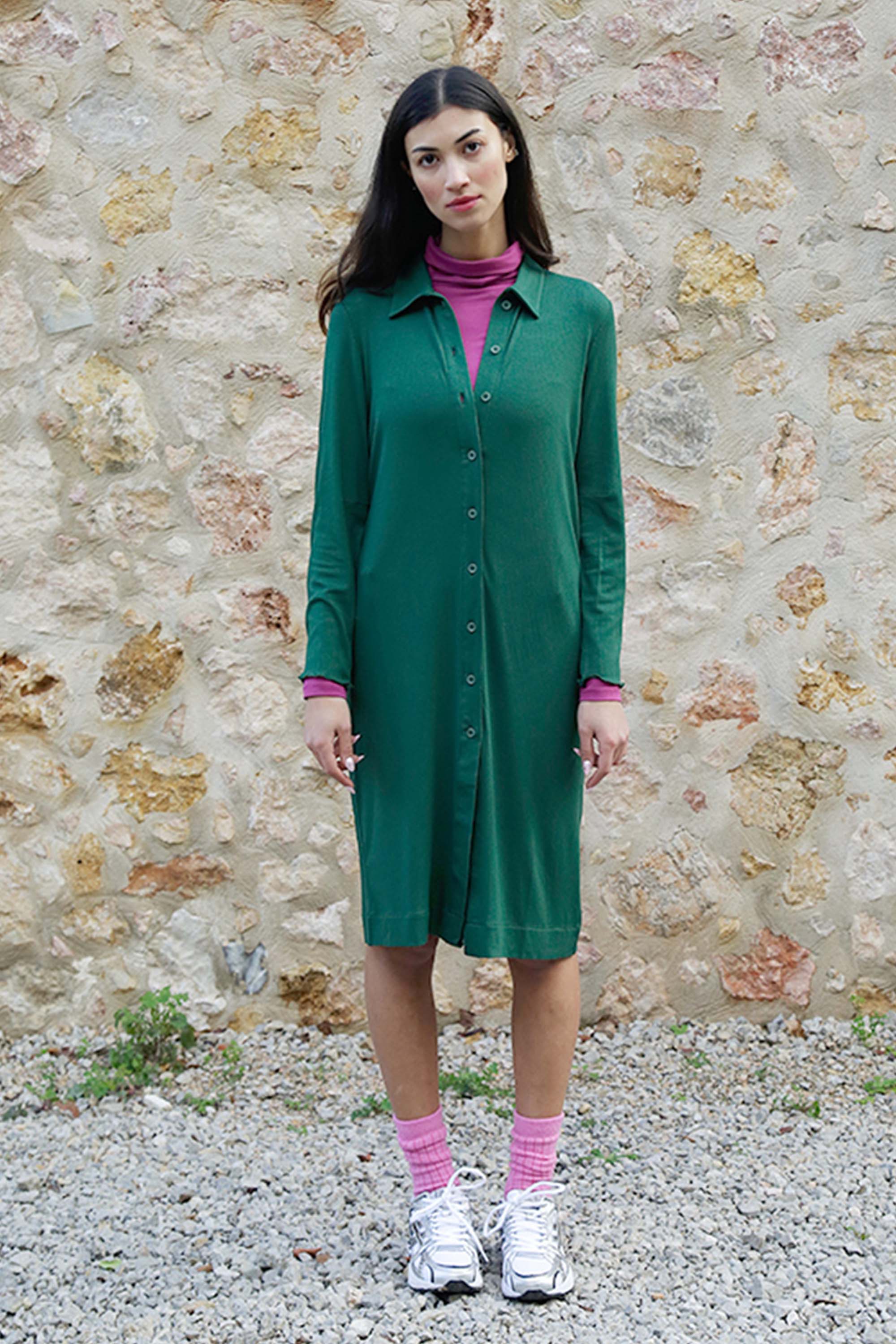 JANNU DRESS GREEN