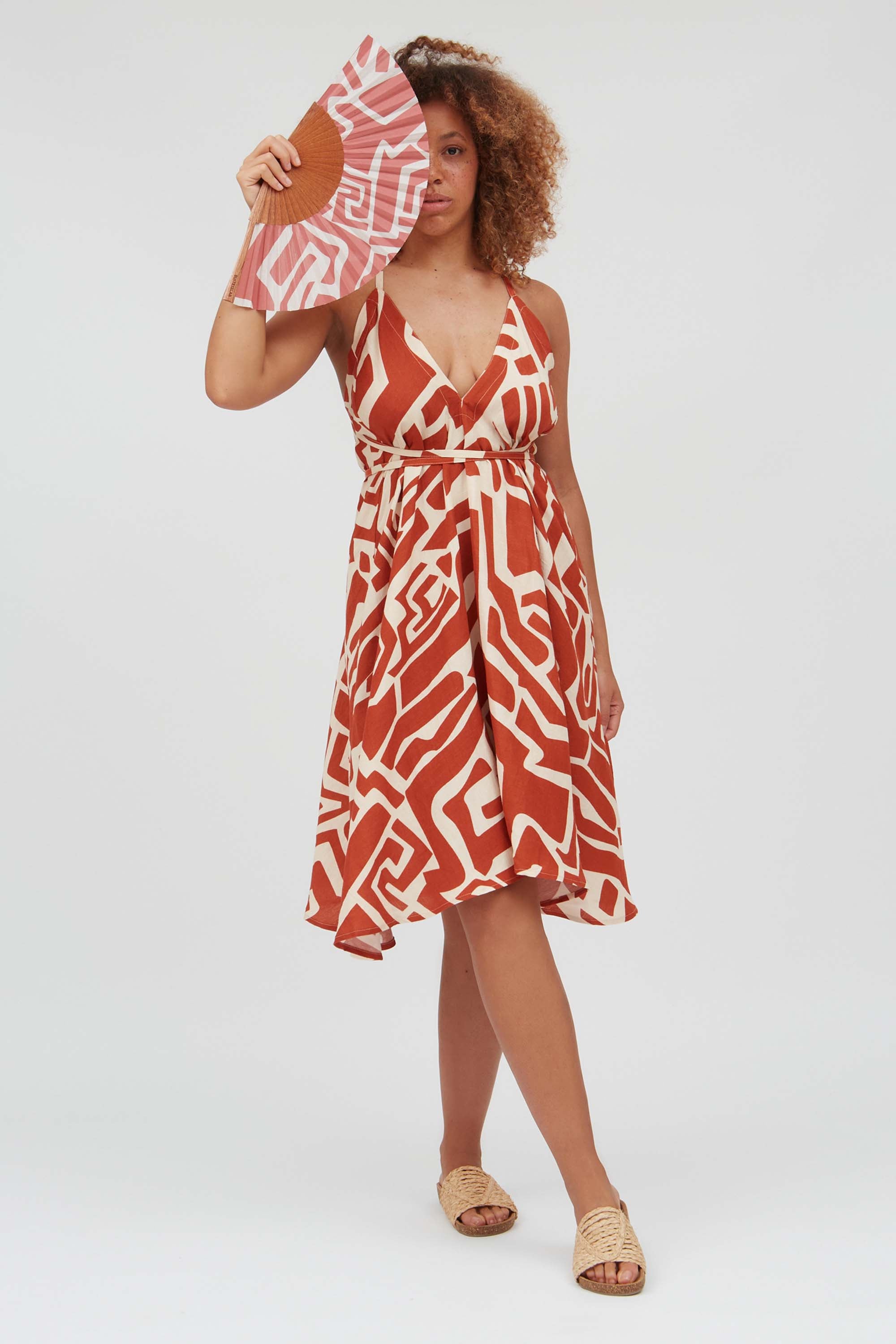 MP SHORT LINEN VISCOSE PRINT